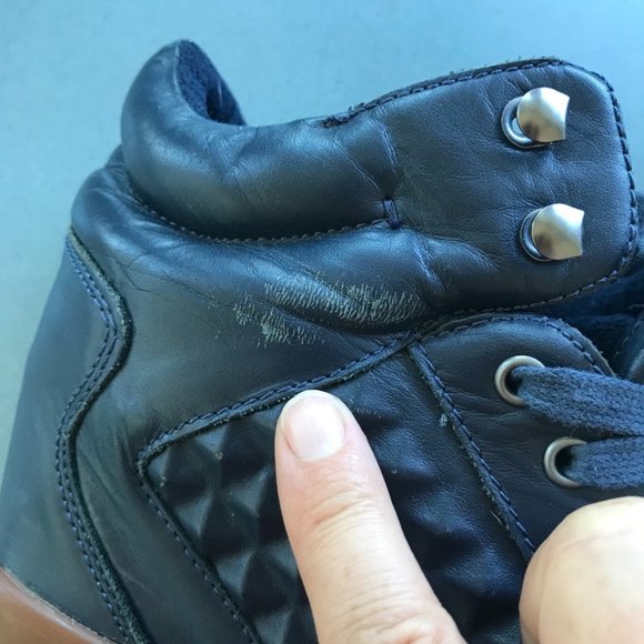 Ladies Bronx Wedge Runners Navy Blue Size 39 - Picture 2 of 8